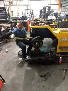 Jace Ewing Refurbishes Taylor Forklift 