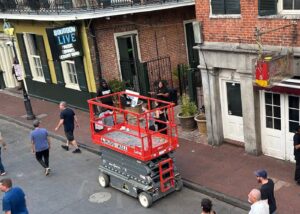 aerial lift rental new orleans mewp scissor lift bourbon street